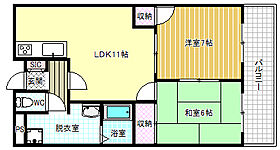 サンハイツ旭ヶ丘  ｜ 大阪府柏原市旭ケ丘3丁目（賃貸マンション2LDK・3階・60.00㎡） その2