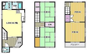 津堂1丁目貸家  ｜ 大阪府藤井寺市津堂1丁目（賃貸一戸建4LDK・1階・90.92㎡） その2