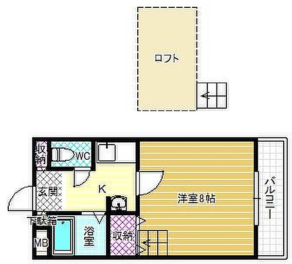 プロスパーハイツ古市 ｜大阪府羽曳野市栄町(賃貸マンション1K・8階・24.50㎡)の写真 その2