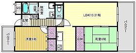 メゾンＤＥコンフォール  ｜ 大阪府羽曳野市軽里1丁目（賃貸マンション2LDK・3階・61.00㎡） その2