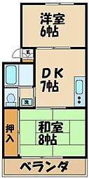 ベル・エポック 2DKの間取図画像
