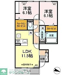CamelotB 2LDKの間取図画像