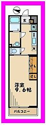 リブリ・ウインド2 1Kの間取図画像