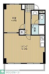 セザールプラザ府中 1LDKの間取図画像