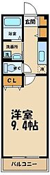 カルムC 1Kの間取図画像
