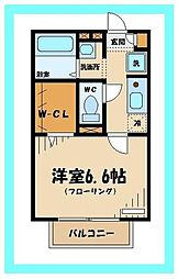 メゾン・ド・アブリコ 1Kの間取図画像