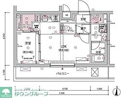 ARCOBALENO BUBAIGAWARA 1LDKの間取図画像
