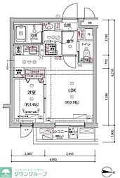 ARCOBALENO BUBAIGAWARA 1LDKの間取図画像