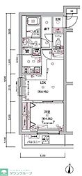 ARCOBALENO BUBAIGAWARA 1LDKの間取図画像