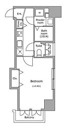 RESIDIAKOKUBUNJI 1Kの間取図画像