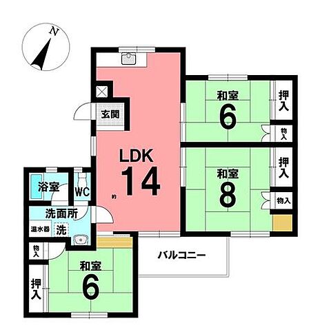 3LDK 間取り