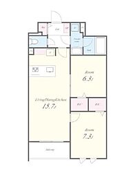 間取図画像 2LDK