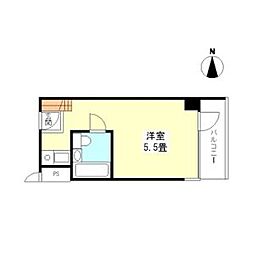 東京メトロ丸ノ内線 茗荷谷駅 徒歩8分の賃貸マンション 10階ワンルームの間取り