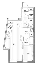 EDIT文京千石II 1LDKの間取図画像