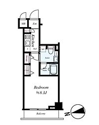 東京メトロ南北線 西ケ原駅 徒歩3分の賃貸マンション 6階1Kの間取り