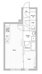 EDIT文京千石II 1LDKの間取図画像