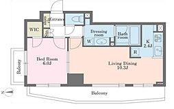 エクセレンシア駒込 1LDKの間取図画像