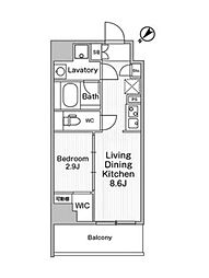 COMFORIALIV巣鴨 1LDKの間取図画像