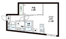 レピュア小石川レジデンスII 1LDKの間取図画像