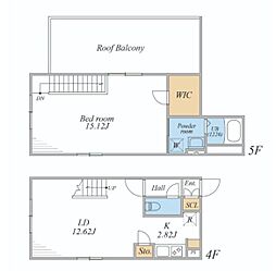 LEGALAND文京千石 1LDKの間取図画像
