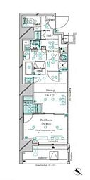 ガリシア千石 1DKの間取図画像