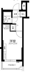 ライオンズマンション駒込第7 ワンルームの間取図画像