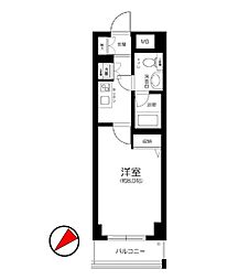 サンパレス田端壱番館 1Kの間取図画像