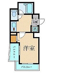パレステュディオシンシア文京千石 1Kの間取図画像