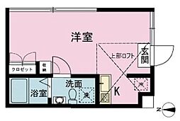 EDIT北池袋 ワンルームの間取図画像