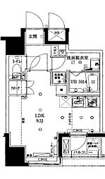 ユニーブル田端新町 ワンルームの間取図画像