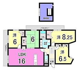 コーポランド青山 4LDKの間取図画像