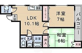 大阪府豊中市本町１丁目（賃貸マンション2LDK・1階・50.00㎡） その2