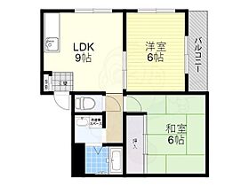 大阪府豊中市箕輪２丁目（賃貸マンション2LDK・1階・45.00㎡） その2