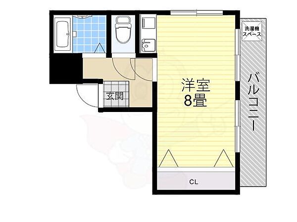 ユタカマンション ｜大阪府豊中市庄内西町４丁目(賃貸マンション1R・5階・25.60㎡)の写真 その2