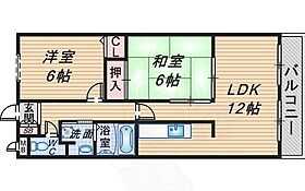 ベルヴュー長興寺2  ｜ 大阪府豊中市長興寺北１丁目（賃貸マンション2LDK・2階・57.90㎡） その2