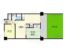 大阪府豊中市東豊中町５丁目（賃貸マンション2LDK・1階・59.38㎡） その2