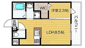 リアコート豊中岡町2  ｜ 大阪府豊中市宝山町（賃貸アパート1LDK・3階・25.37㎡） その2