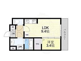 NEW LINE WEST  ｜ 大阪府豊中市曽根西町１丁目（賃貸アパート1LDK・2階・33.53㎡） その2