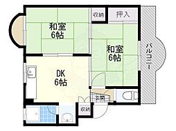 間取図画像 2DK