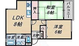ハイツフルール 2階/-