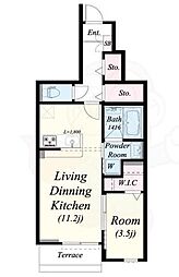 メゾン大島4 1LDKの間取図画像