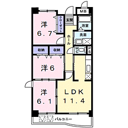 🉐敷金礼金0円！🉐グラース　アンジュI