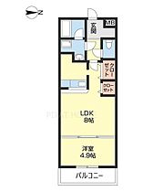 ロックブリッジ 207 ｜ 和歌山県和歌山市新在家（賃貸アパート1LDK・2階・31.50㎡） その2