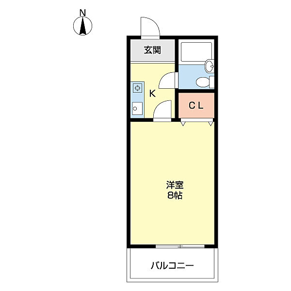 コミュニティプラザ貴志 403｜和歌山県和歌山市向(賃貸マンション1K・4階・22.68㎡)の写真 その2