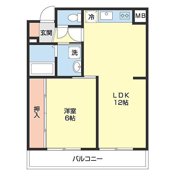 メゾンヒロ ｜和歌山県和歌山市和歌浦南３丁目(賃貸マンション1LDK・3階・41.00㎡)の写真 その2