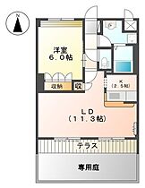 グランドアーネスト 103 ｜ 和歌山県和歌山市里（賃貸アパート1LDK・1階・45.30㎡） その2