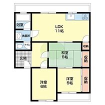 ハイツグランデ 202 ｜ 和歌山県海南市岡田（賃貸マンション3LDK・2階・61.50㎡） その2