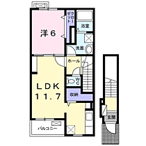 グランディール・シュン 205 ｜ 和歌山県和歌山市西784-1（賃貸アパート1LDK・2階・48.65㎡） その2