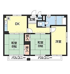 AREA伏虎 3DKの間取図画像