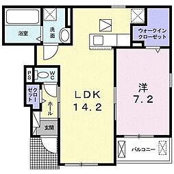 エテルノ　セロ 1階1LDKの間取り
